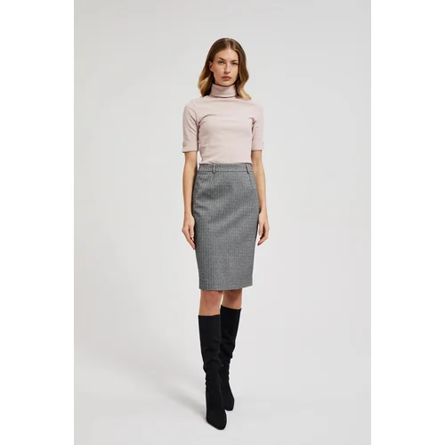 Moodo Women's elegant skirt - gray