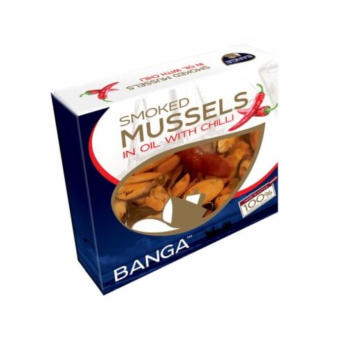 Banga dimljene školjke sa čilijem 120G Cene