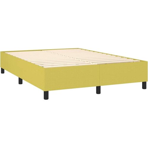  Okvir za krevet bez madraca zeleni 140 x 200 cm od tkanine Slike