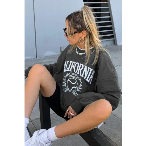 Madmext Sweatshirt - Gray - Regular fit