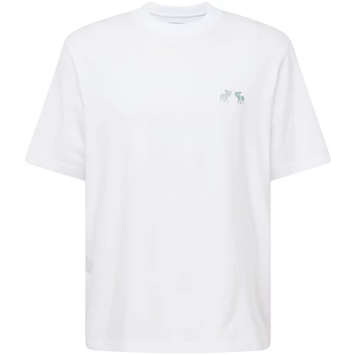 Abercrombie & Fitch Majica pastelno zelena / svijetlozelena / bijela