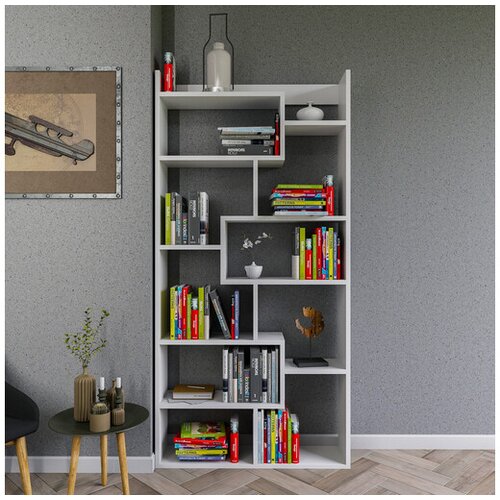 Hanah home Kuttap White Polica za knjige 90x182x22cm, Bijela Cene