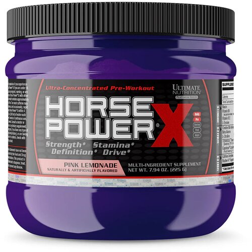 Ultimate Nutrition horse power x &amp;ndash; maksimalna snaga i izdržljivost - plava malina Slike