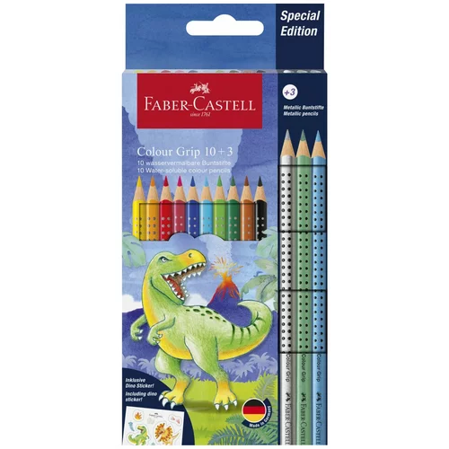 Faber_castell barvice grip dino 10+3