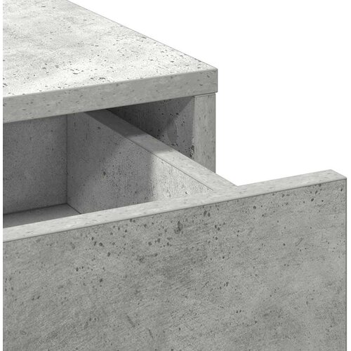  Toaletni stol 2 kom. Siva 50 x 41 x 135 cm Konstruirano drvo Slike