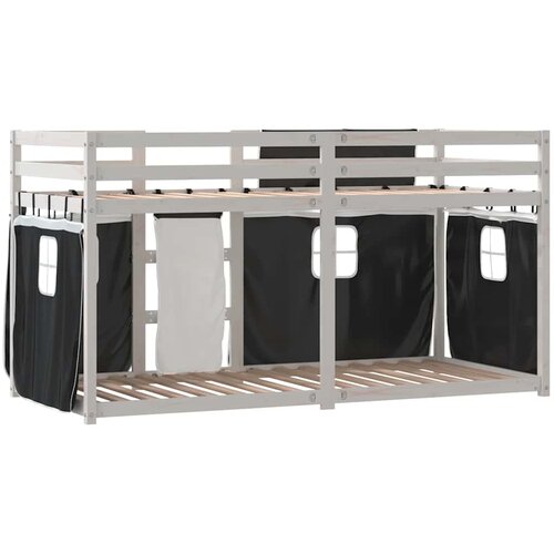  na kat sa zavjesama bijelo-crni 80 x 200 cm od borovine Slike