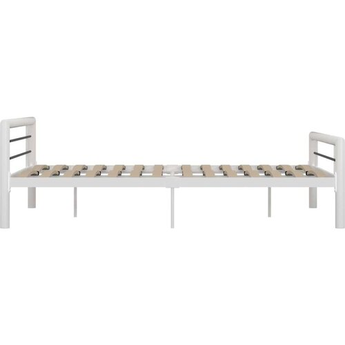 VidaXL Okvir za krevet bijelo-crni metalni 140 x 200 cm Slike