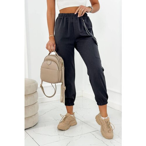 Kesi Graphite Chain Trousers Slike