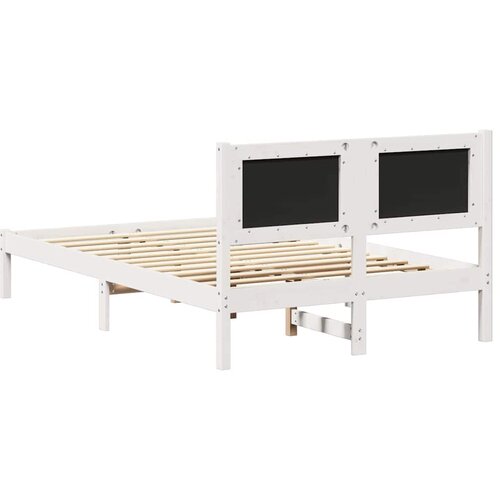  Krevetni okvir s tapiciranim uzglavljem Svijetlo siva Bijela 120 x 200 cm Slike