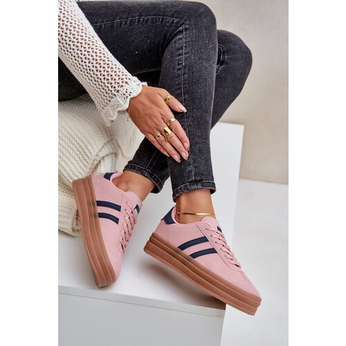 FB3 Ladies Platform Sneakers Pink Egelia Slike