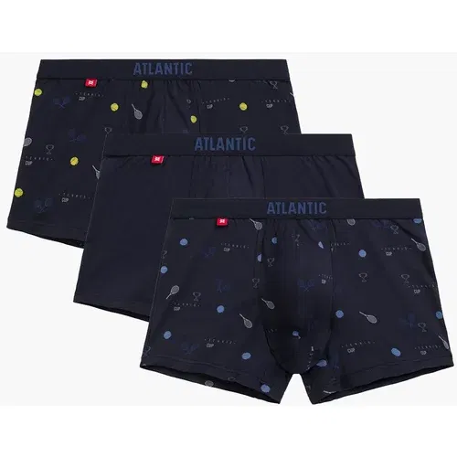 Atlantic Men's Boxers 3Pack - Navy Blue Atlantic Men's Boxers 3Pack - Navy Blue