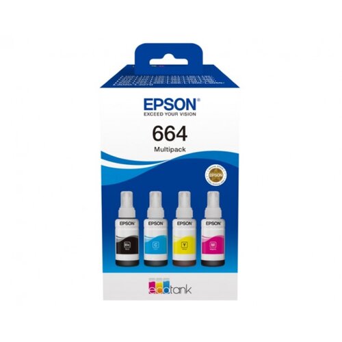 Epson Tinta 664 EcoTank 4-colour Multipack C13T66464A Cene