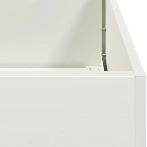 VidaXL Sadilnik Bela 120x80x80 cm Jeklo Slike