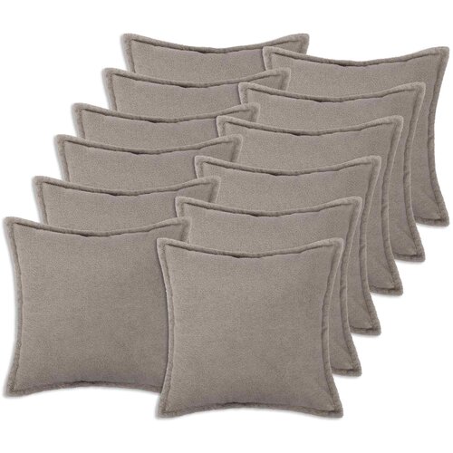  Presvlaka za jastuk 12 pcs HOUTEN Svjetlosiva 45 x 45 cm Bouclé Cene