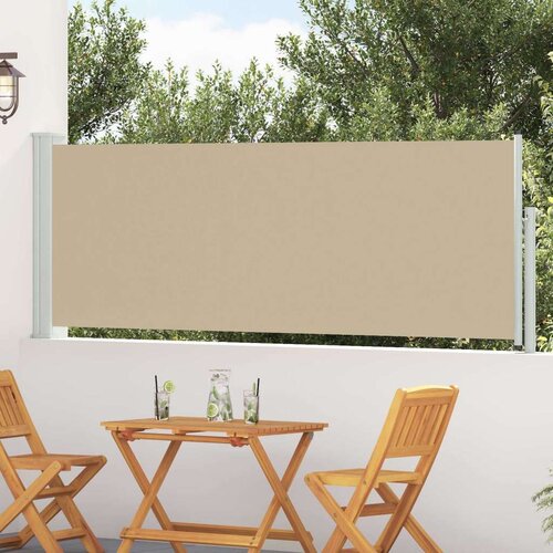  Zložljivo stransko senčilo Bež 500 x 100 cm Poliester, (5000247828) Cene