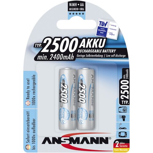 Ansmann 1x2 maxE NiMH rech.bat. 2500 Mignon AA 2400 mAh Slike