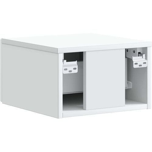  Noćni ormarić za montažu na zid 2 pcs Bijela 34,5 x 33 x 20 cm Slike