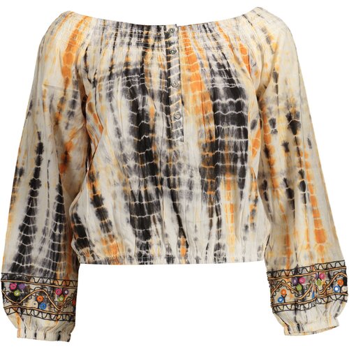 Desigual WOMEN&amp;amp;#39;S LONG SLEEVE T-SHIRT BEIGE Slike