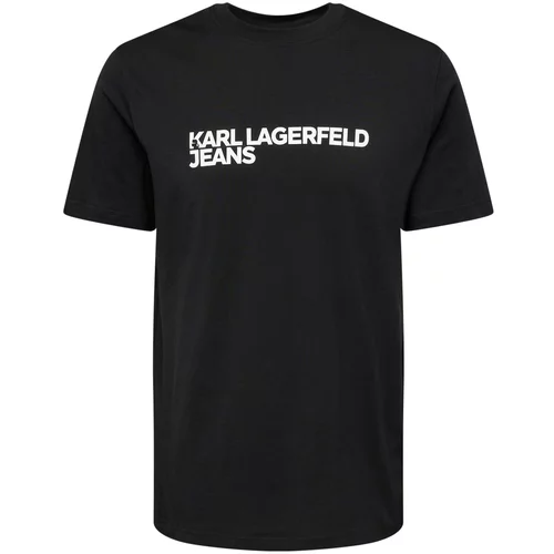 KARL LAGERFELD JEANS Majica črna / bela