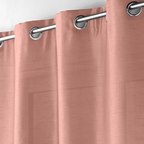 Douceur d int&amp;eacute;rieur Rožnata zavesa iz mikrosatena 140x240 cm Shana &amp;ndash; Slike