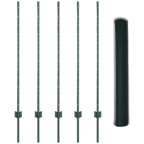  Heksagonalna ograda s stubom 10 x 1,2 m Čelik premazan PVC-om Slike