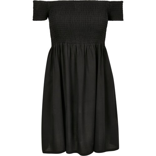 Urban Classics Women&amp;#039;s Smoked Off Shoulder Dress black Slike