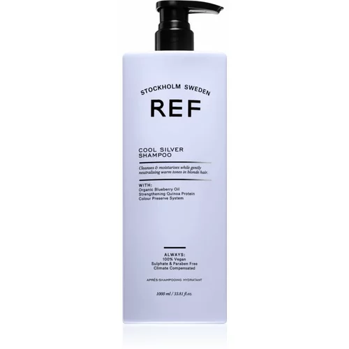 REF Cool Silver Shampoo srebrni šampon za nevtralizacijo rumenih odtenkov 1000 ml