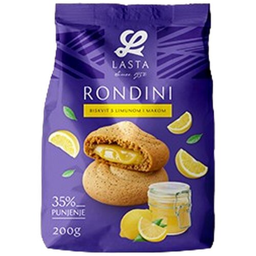 Lasta Keks Rondini limun mak 200 g Slike