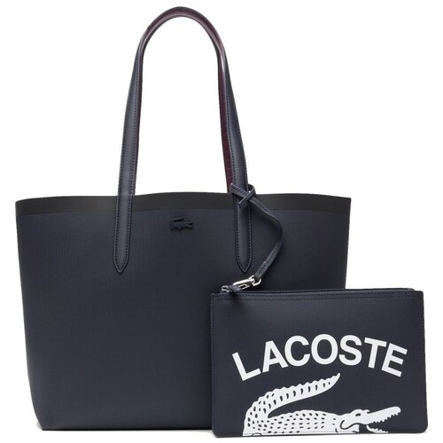 Lacoste Nakupovalne torbe ANNA SEASONAL EMBOSSED CRO Modra Slike