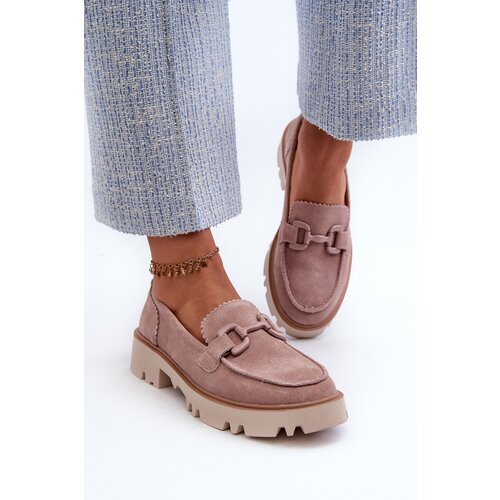 S. BARSKI Women's Beige Suede Moccasins with Ornament D&A Cijene