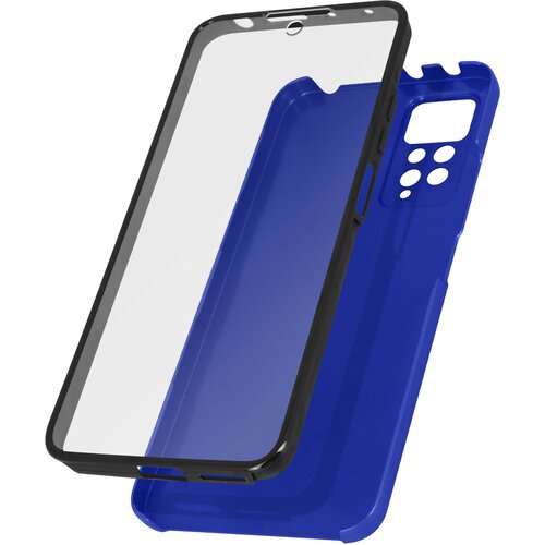 AVIZAR xiaomi redmi note 11 in note 11s integral case transparent front and hard back blue, (20632079) Cene