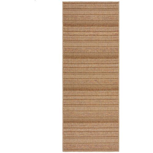 Flair Rugs Vanjska staza u prirodnoj boji 80x230 cm Farah Stripe – Cijene