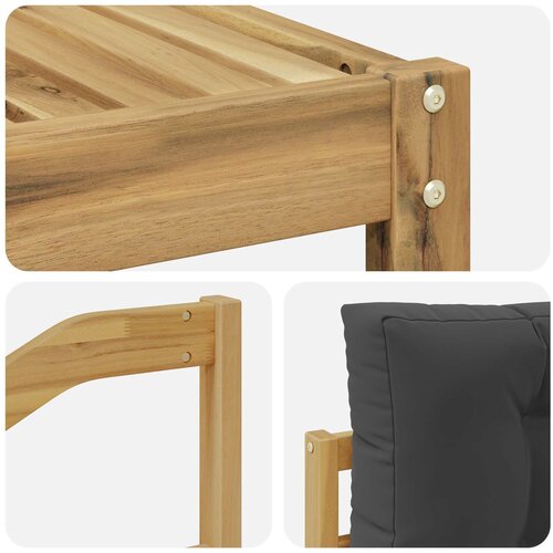  Set vanjskih sofa 7 kom. Bijela i antracit Slike