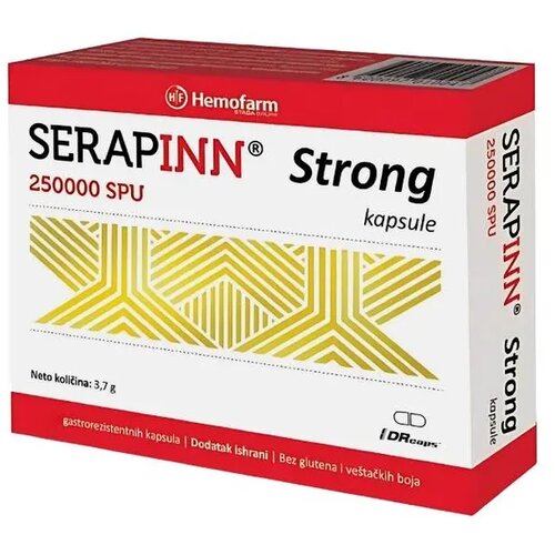 Hemofarm Serapinn Strong, 250.000 IU, 5 kapsula Slike