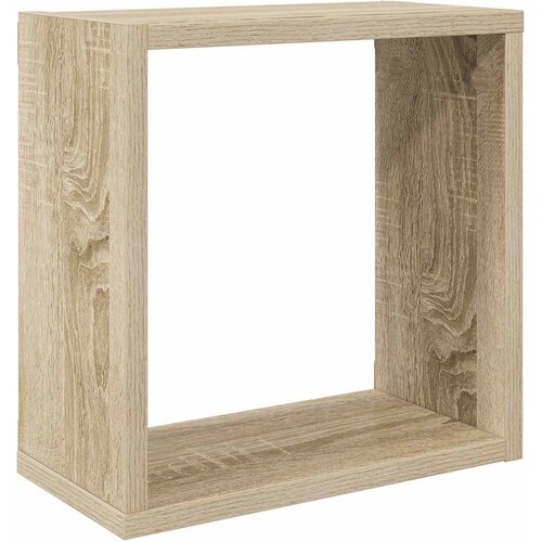  Kockaste zidne police 6 kom boja hrasta sonome 30 x 15 x 30 cm Slike