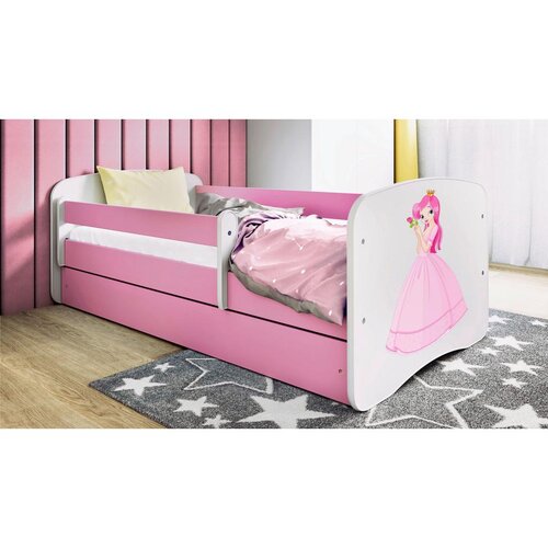 MID.YOU Dječji krevet Dreamy princeza s ružom 160x80 sa madracem s ladicom Rozičasta Cijene