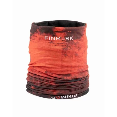 Finmark MULTIFUNCTIONAL SCARF WITH FLEECE Multifunkcionalni šal, crvena, veličina