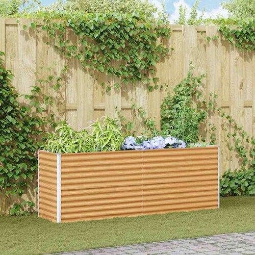  Vrtna visoka greda 195 x 50 x 68 cm Cinkana jeklena, (5000287813) Cene