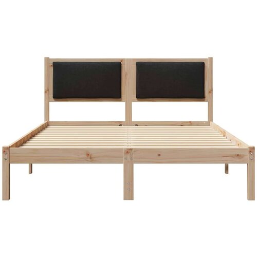  Okvir za krevet Crna 135 x 190 cm Čvrsto borovo drvo Slike