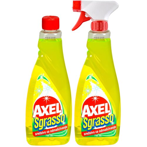 Axel sgrasso odmašćivač sa raspršivačem i dopuna, 2x750ml Cene