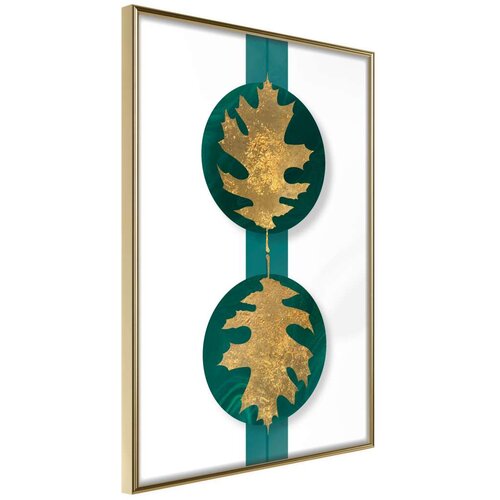 Poster - Gilded Oak Leaves 30x45 Cene