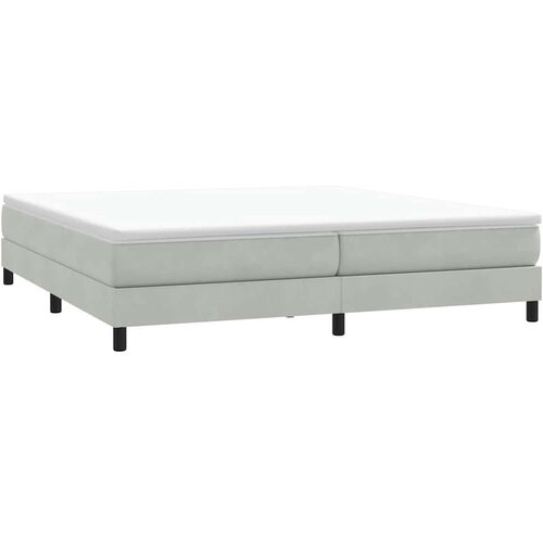 Box Spring krevet bez madracem svijetlo sivi 200x210 cm bar&amp;scaron;un Slike