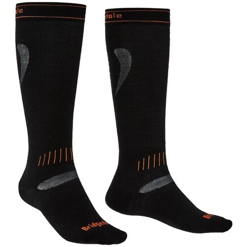 Bridgedale Pánské ponožky Ski Ultra Fit L, black/orange Cene