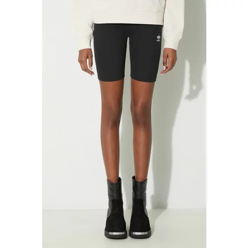 Adidas Kratke hlače Essentials Short Leggings ženske, črna barva, HZ7261