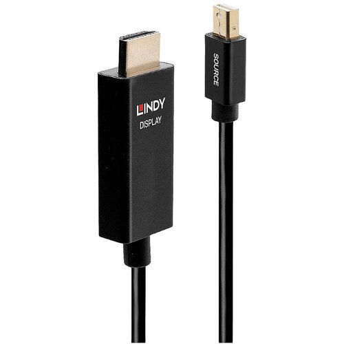 Lindy priključni kabel mini DisplayPort vtič\, HDMI-A vtič 3.00 m črna 40923 DisplayPort kabel, (20420927) Cene