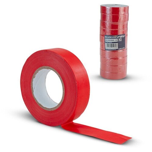 Bormann Izolir traka PVC Pro, 0.15mmx19mmx20m, Crvena Slike