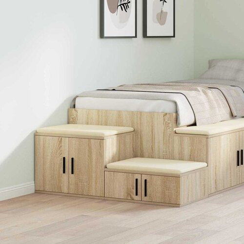 Ormarić za pohranu 2 pcs Sonoma hrast 103 x 41 x 40 cm Cijene