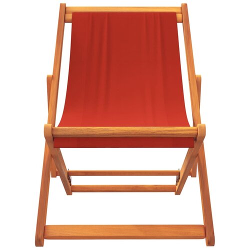  Sklopive stolice za plažu od tkanine 2 kom crvene Slike