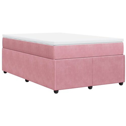 Box spring krevet s madracem ružičasti 120 x 200 cm bar&amp;scaron;unasti Slike
