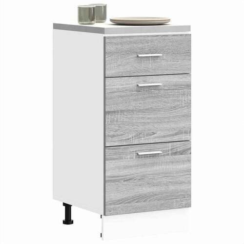 vidaXL Spodnja omarica Grey Sonoma 40x46x81,5 cm iz umetnega lesa Cene